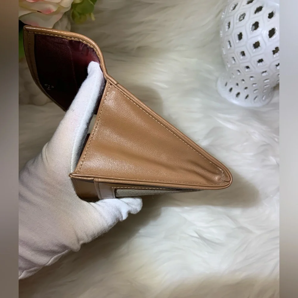 Christian Dior Vintage Honeycomb Long Wallet With COA